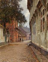 C.M. Soya-Jensen. Puggaardsgade med Tårnborg. 1906 | RKM