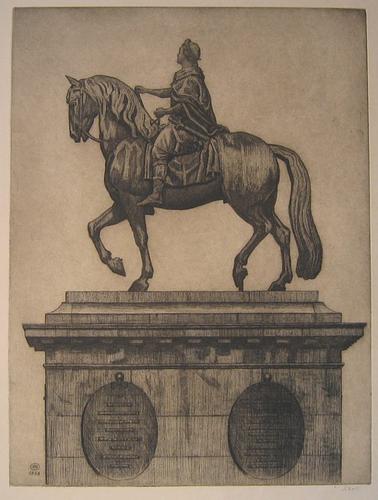 Rytterstatuen af Frederik den Femte, Amalienborg slotsplads