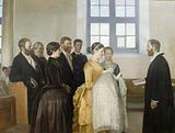 Michael Ancher. En Barnedaab, 1883-1888