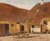 Carl Thomsen. En gammel gård i Stubbekøbing. 1874 | RKM