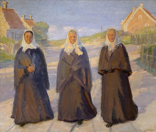 På vej til kirke