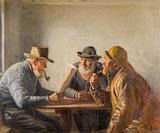 Michael Ancher. Fiskere i krostuen. 1916 | RKM