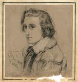 F.C. Lund. Portræt af billedhuggeren Stephan Ussing. 1848 | RKM