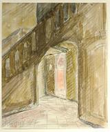 Sigurd Swane. Det gl. Apotek. Overdammen 5. Trapperummet. 1926 | RKM