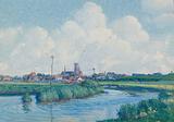 P. Holdensen. Ribe set fra vest. 1926 | RKM
