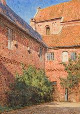 C.M. Soya-Jensen. Fra klostergården St. Cathrine, Ribe. 1906 | RKM