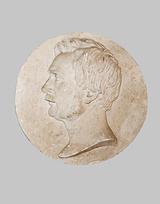Harald Conradsen. Oberst Tscherning. Profil til medaillon | RKM