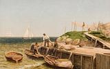 C.W. Eckersberg. Kastrup havn. 1827 | RKM