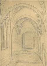 Stephan Ussing. Ribe. Sct.  Catharinæ. Klostergangen | RKM