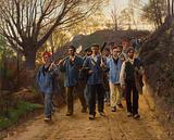 P.S. Krøyer. Franske arbejdere i hulvej. 1879 | RKM