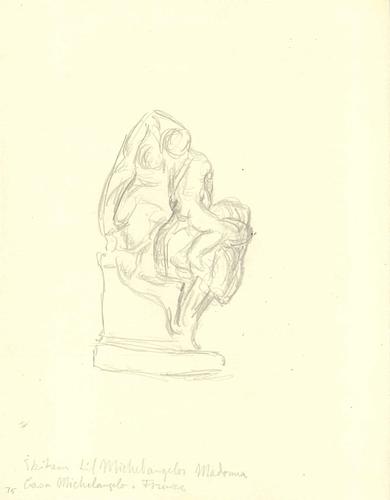 Michelangelos Madonna, Firenze. Skitse