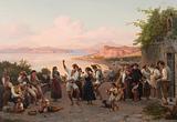 Wilhelm Marstrand. En dans i det frie på Ischia. 1847 | RKM