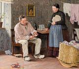 Malthe Engelsted. Arbejdsfolk. 1886 | RKM