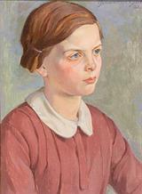 Johannes Glob. En pige fra Femmøller. 1928 | RKM