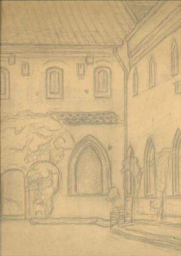 Ribe. Sct. Catharinæ. Klostergården