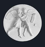 Bertel Thorvaldsen. Poesiens og harmoniens genier. 1843 | RKM