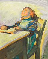 J.F. Willumsen. Pige med bog. 1917 | RKM