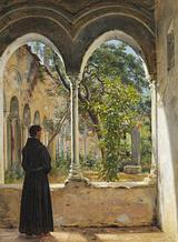 Martinus Rørbye. Klostergangen i San Giovanni degli Eremiti i Palermo. 1840 | RKM