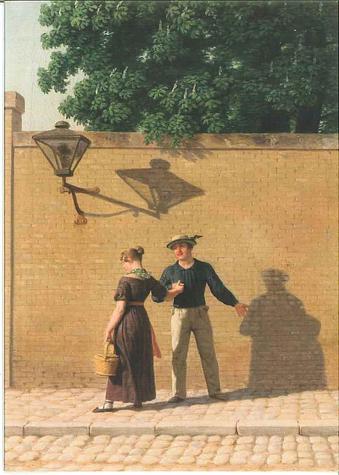 C.W. Eckersberg En matros tager afsked med 
sin pige 1840

