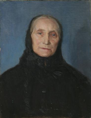 Anna Ancher. Portræt af fru Brøndum i sort, 1890. Skagens Museum
