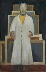 Ebba Carstensen. Selvportræt, 1955. Privateje