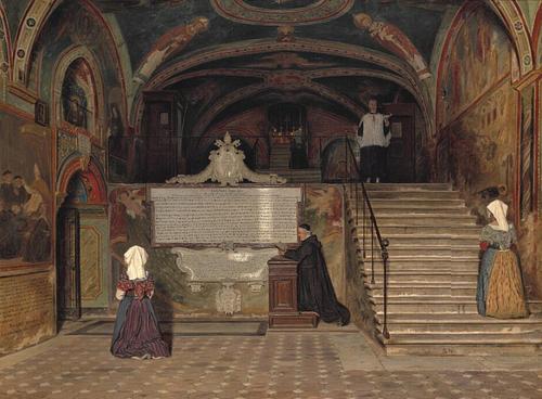 Parti af kryptkirken i klosteret St. Benedetto ved Subiaco