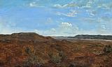 Dankvart Dreyer. Udsigt mod Stovbjerg og Himmelbjerget. 1841. ca. | RKM